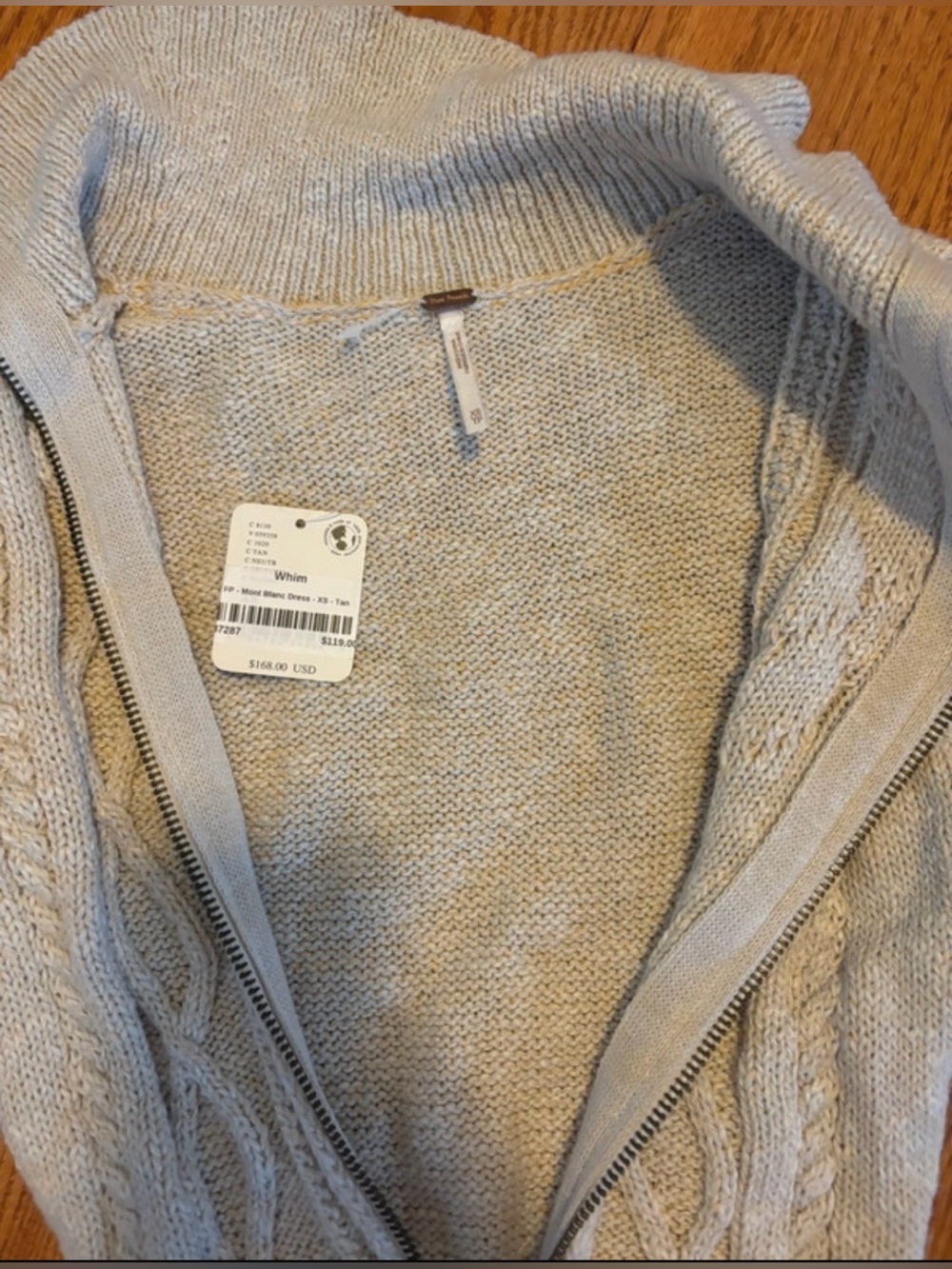 Free People Oatmeal Mont Blanc Dress - Picture 5 of 6